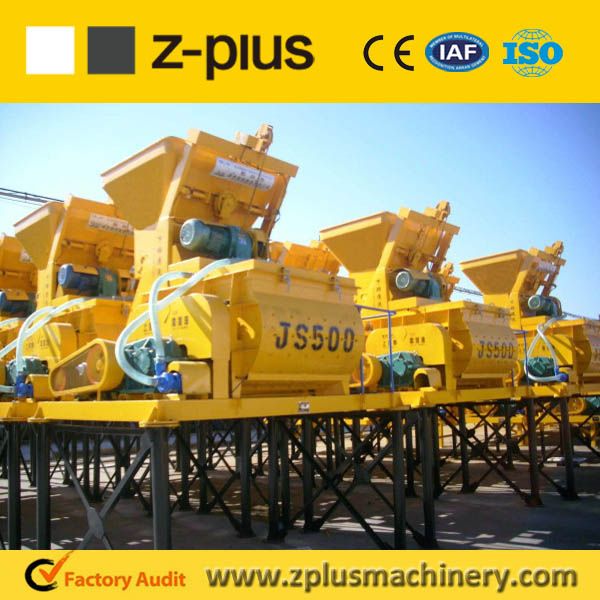 Hot selling JS500 twin shaft concrete mixer