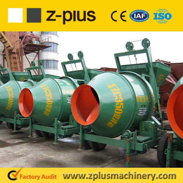 New arrival JZC350 self reverse drum concrete mixer