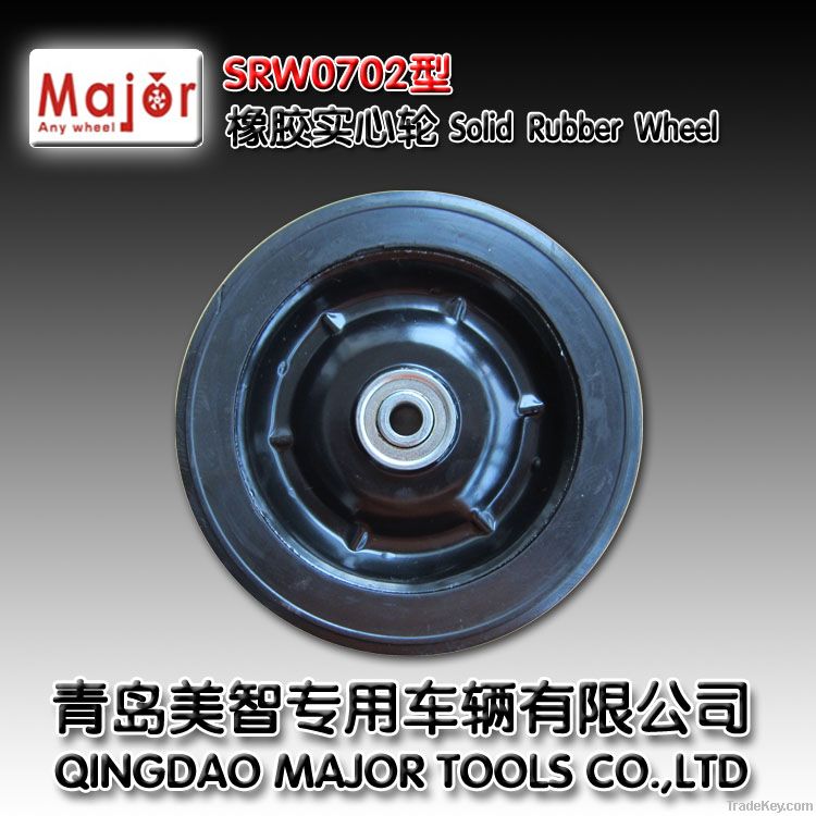 high quality solid rubber wheel