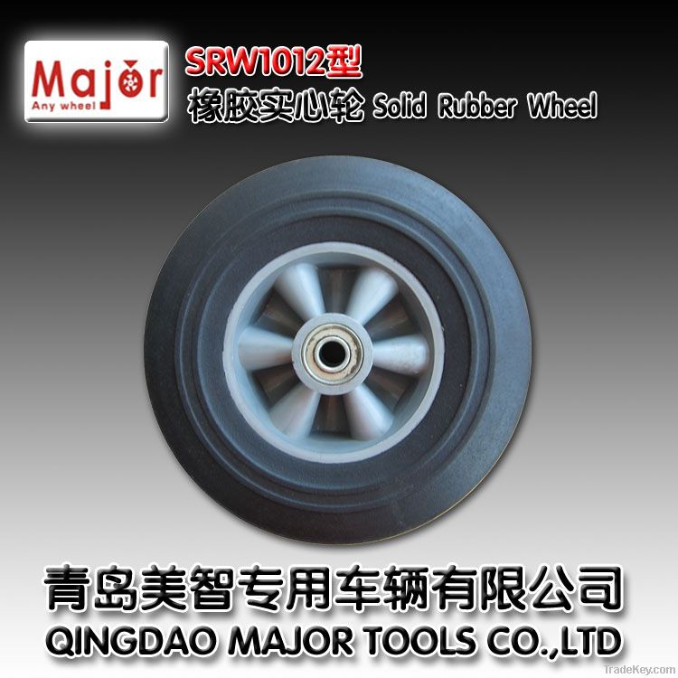 high quality solid rubber wheel for trolley