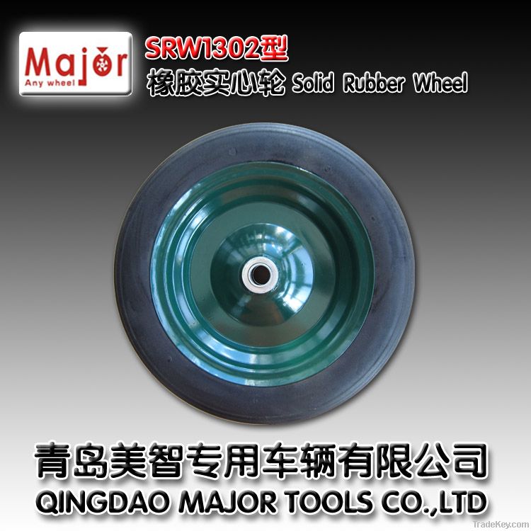 high quality solid rubber wheel for trolley