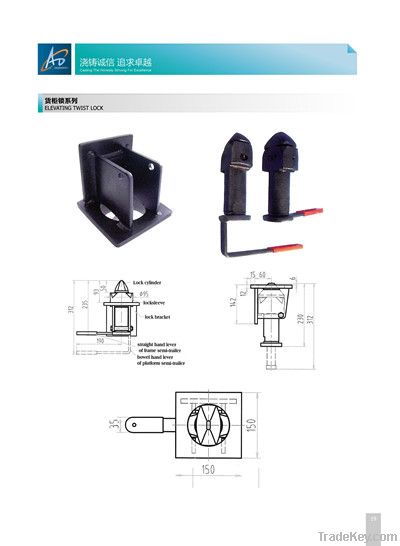 Elevating Twist Lock