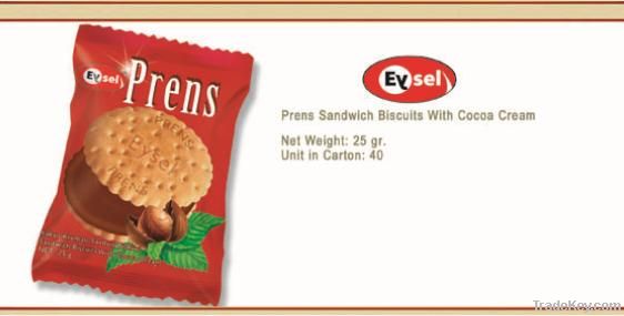 25g EYSEL EYMEN PRINCE COCOA CREAM BISCUIT