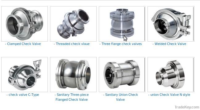 sanitary stainless steel check valve