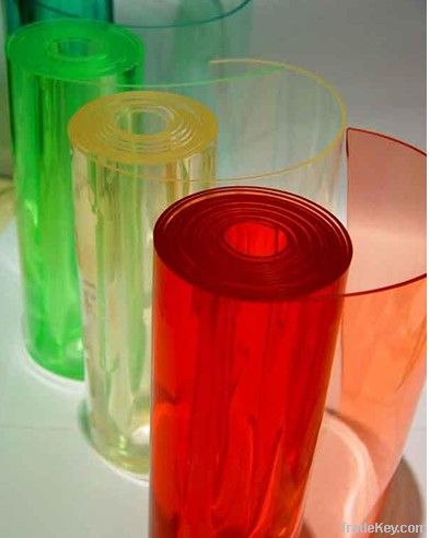 clear colored pvc film