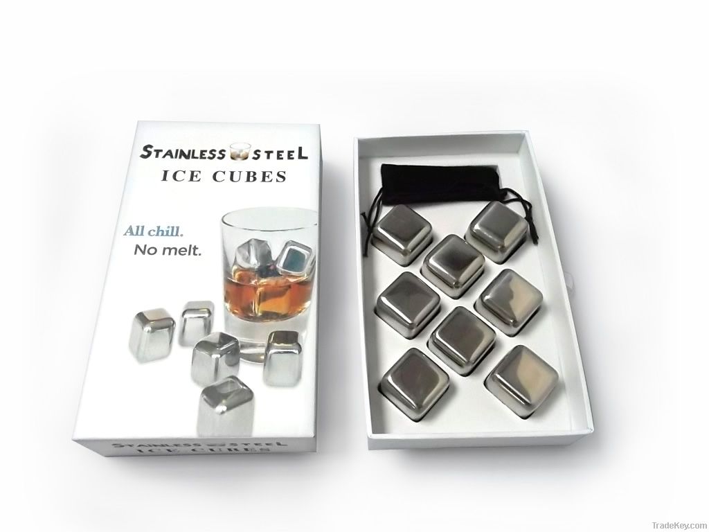 2013 Hot selling stainless steel ice cube, ice stone