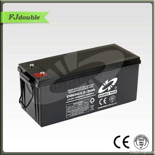 Double Tech VRLA Solar Gel Battery 12v 200ah