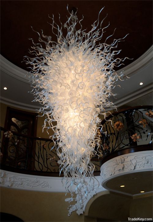 LED Deacorative Blown Glass Chandelier