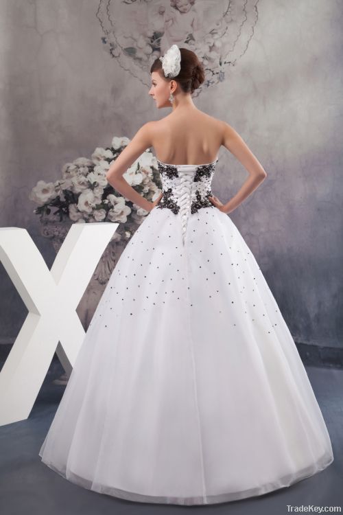 Sexy Ball Gown Organza Wedding Dress