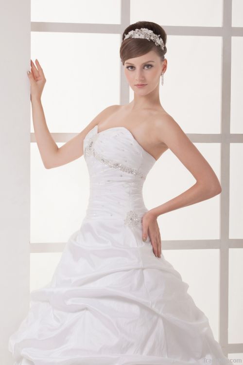 Economy Teffeta Bridal dress&amp; New Fashion OEM Wedding Dress