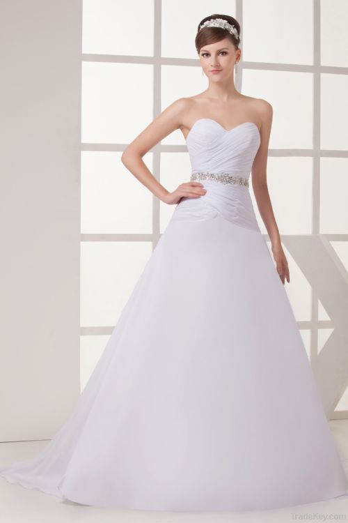 Economy Organza Bridal dress&amp; New Fashion OEM Wedding Dress