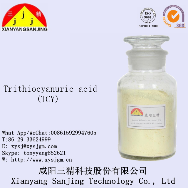 Trithiocyanuric acid for rubber vulcanizing agent