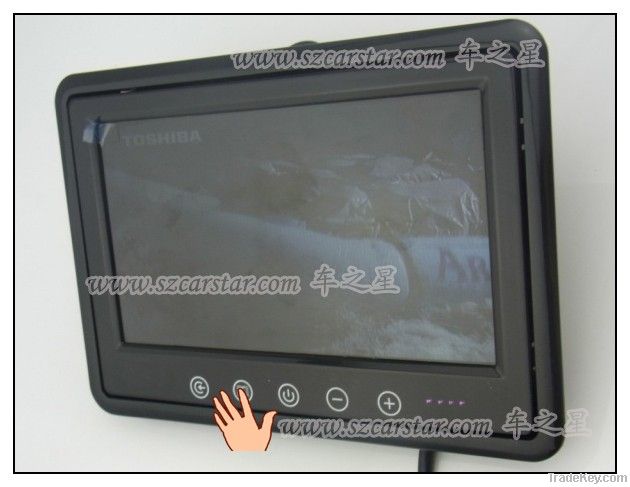 Well Sell Item!  7 Inch LCD tft HD Car Monitor With Touch Button