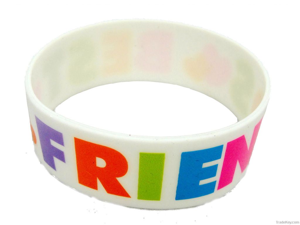 Promotion beautiful silicone bracelets