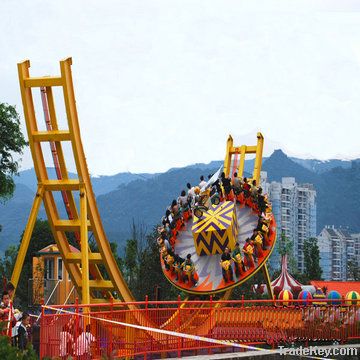 thriling amusement ride flying UFO