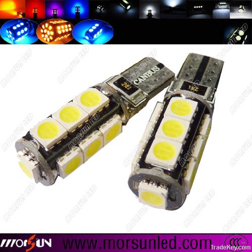 13SMD 5050 Cancel Car Alarming System LED T10 Canbus