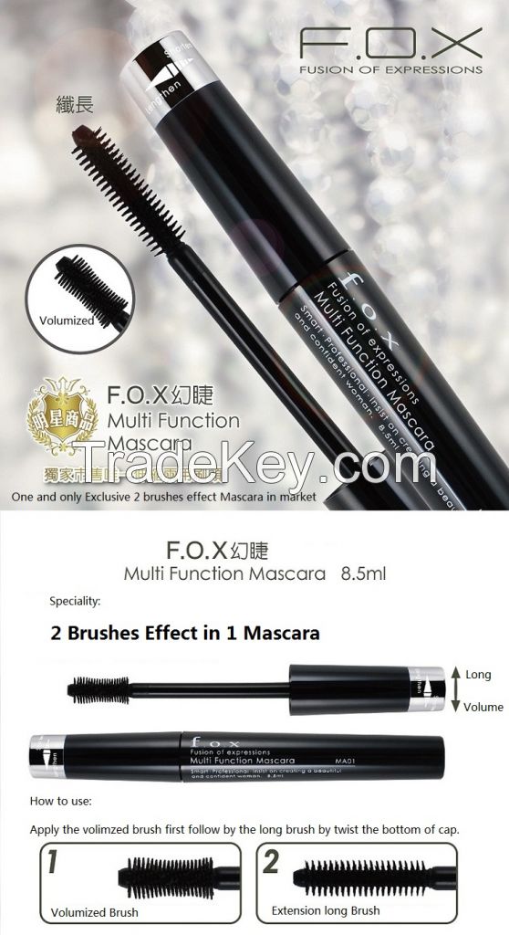 FOX 2 Way Unique Brushes Mascara