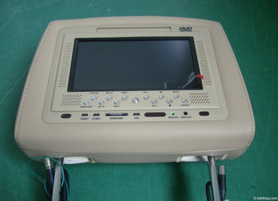 2012 hot selling headrest car DVD player