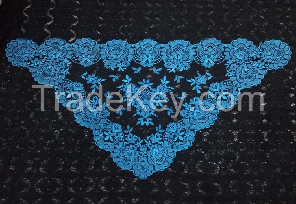 Catholic Vintage Lace Mantilla ,Embroidery in One pc Spanish Lace Mantilla