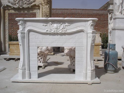 marble fireplace