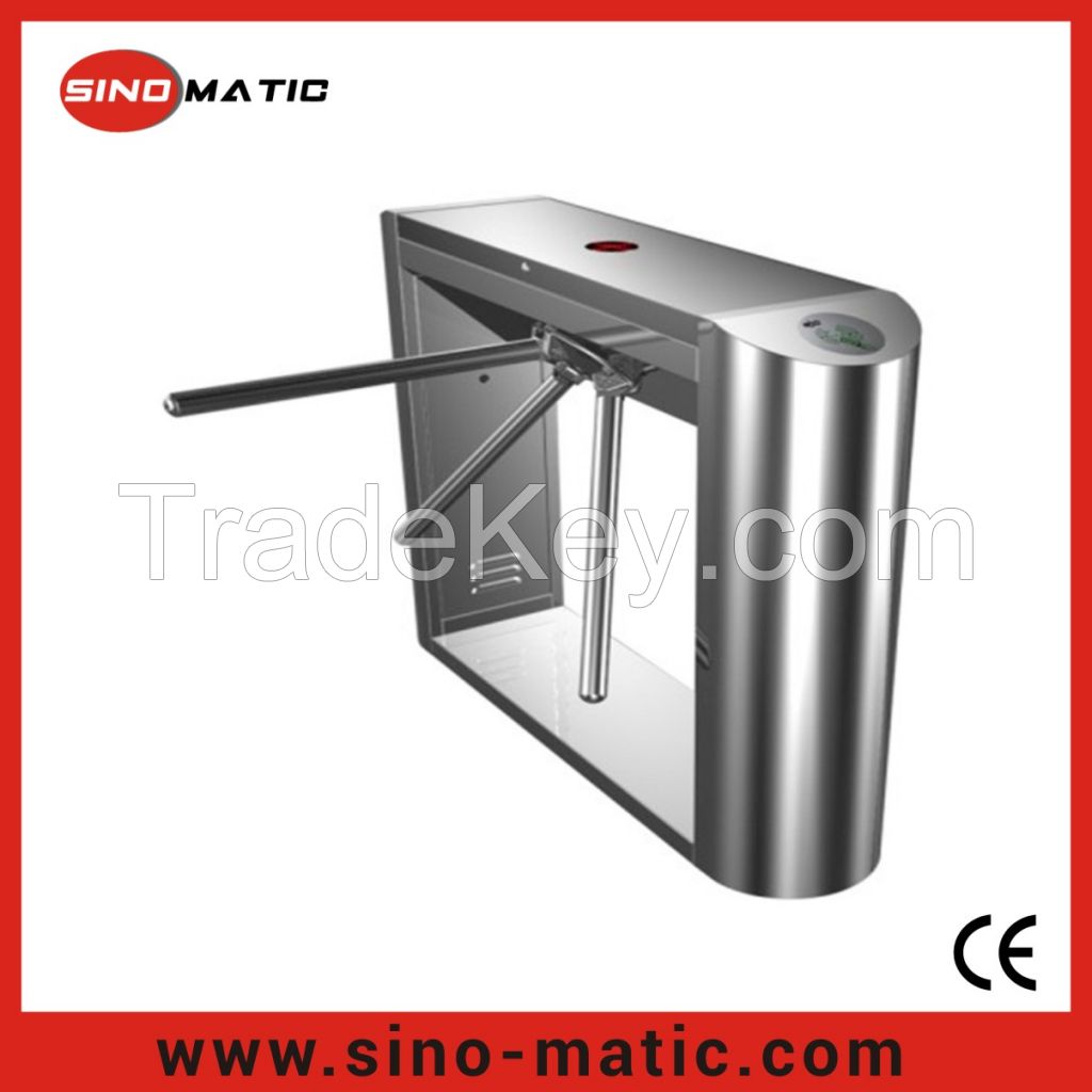 Access Control System Pedestrian Half Height Tripod Turnstile