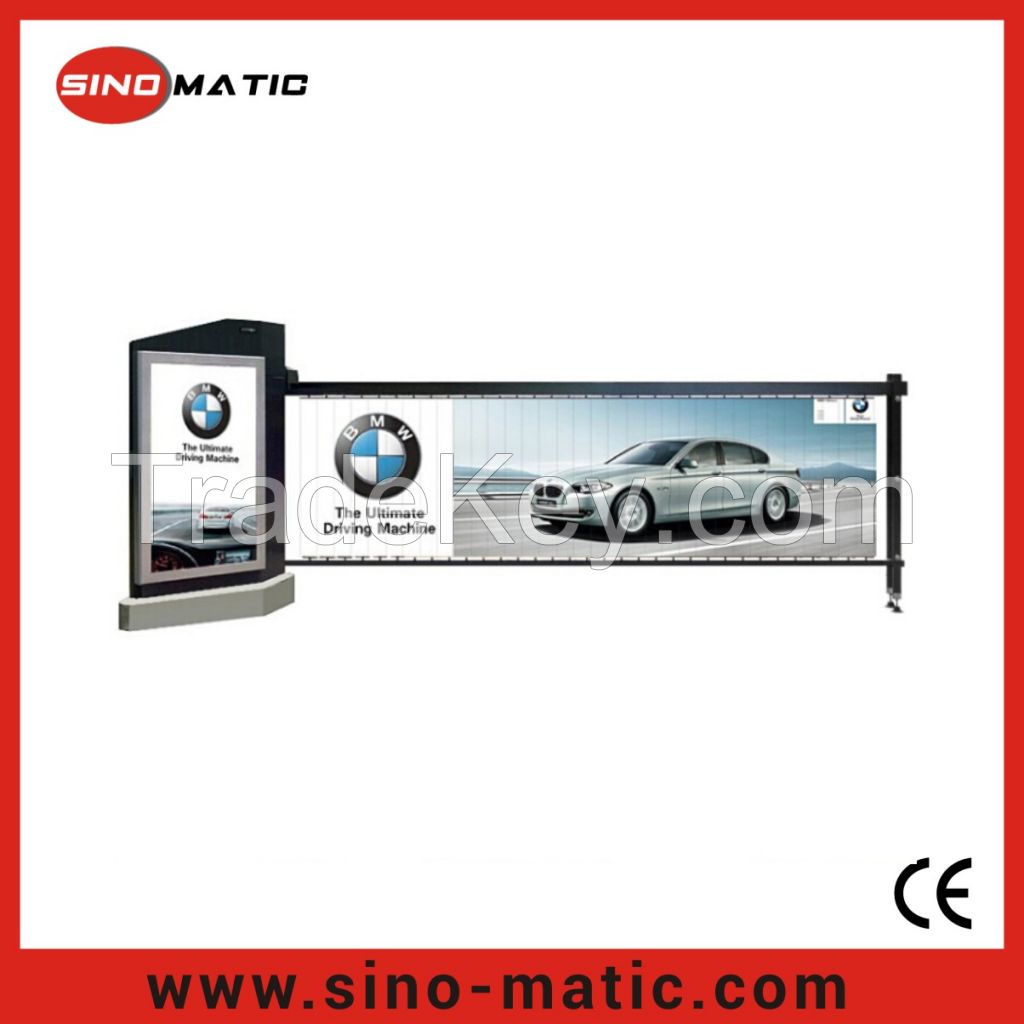 Parking system vehicle control automatic advertising traffic barrier