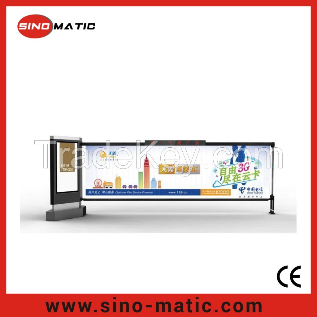 Parking system vehicle control automatic advertising traffic barrier