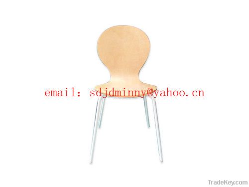 Steel tube frame bentwood chairs