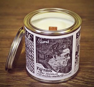 Container candle in tin, soy candle by VINTAGE CANDELLA