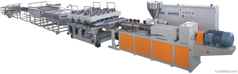 PVC Semi-Skinning FoamingãWPC Foaming Board Extrusion Line