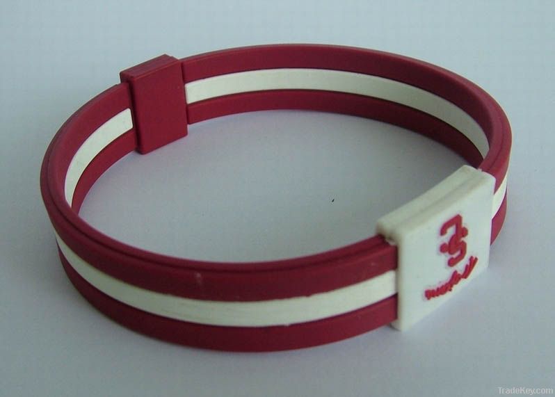 silicone power wristband