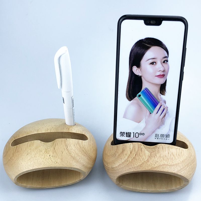 Luxury Mobile Phone Wooden Amplifier Smartphone Loudspeaker Wood Holder Charging Dock Station Customized Manufacturer