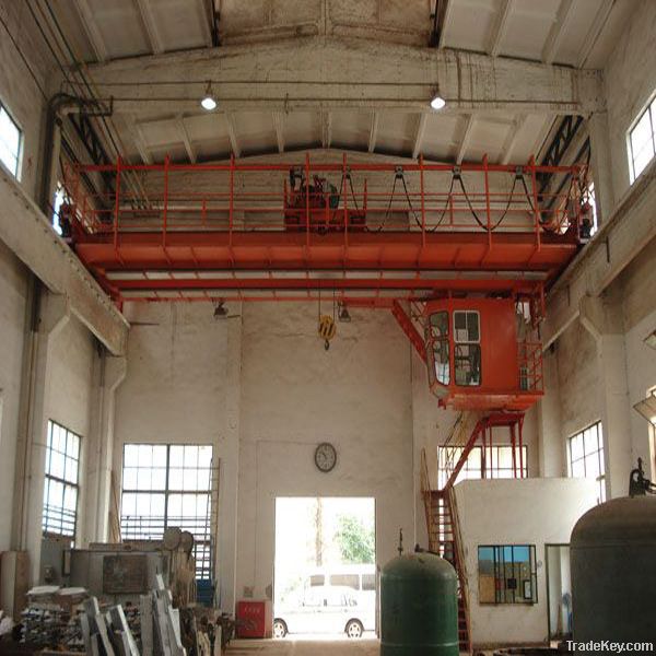 QD double girder mobile overhead eot crane with hook