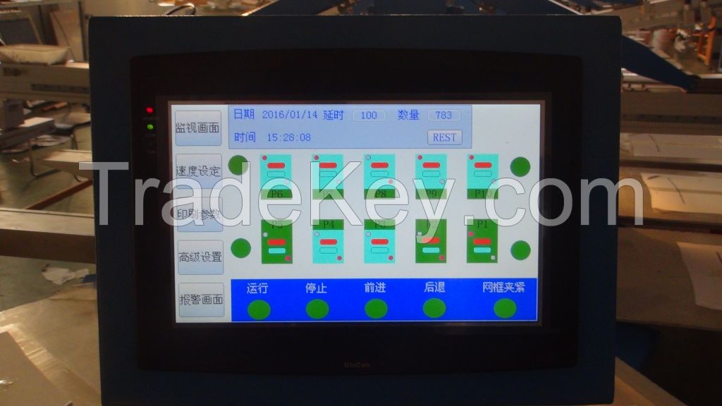 Automatic oval screen printing machine