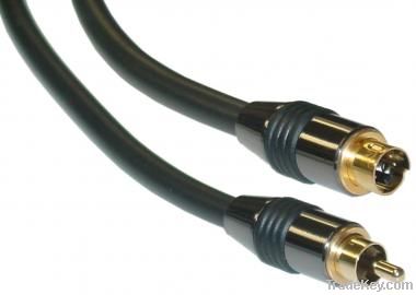 High quality 2 RCA S-Video Cable