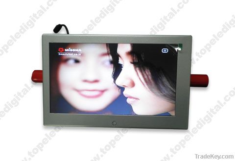 10.1'' motion sensor lcd advertising monitor, shopping carts advertisi