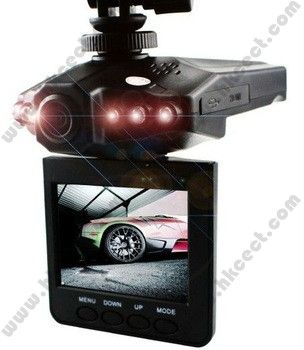 In car Video recorder H198,Car camera, car black box 100 degree angle (6 LED IR Night Vision,2.4" LCD screen)