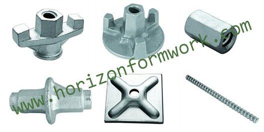 Formwork accessories, wing nut, tie-rod, water stop, dywidag