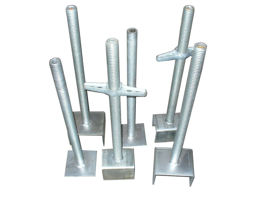 Screwed scaffold Jack base and U-head, hollow jack base, solid jack base