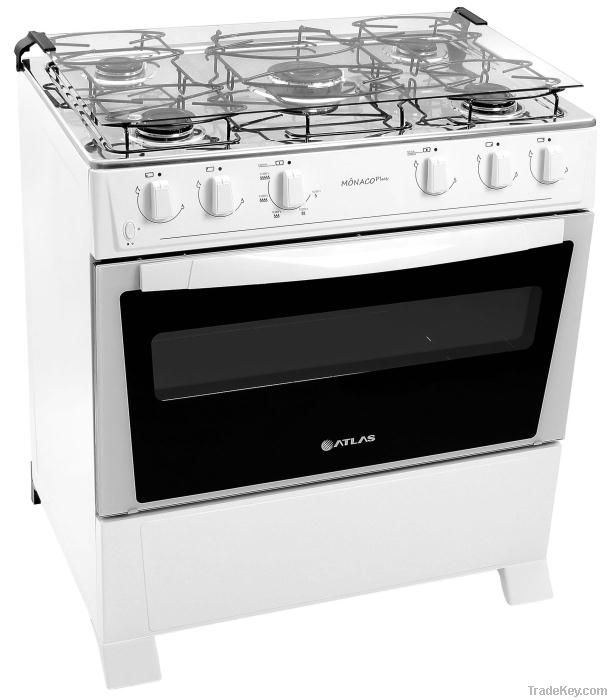 Gas Cooker Atlas Monaco Glass 5 Burners