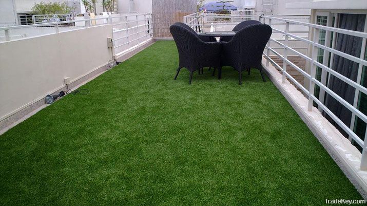 One color garden decoration artificial turf