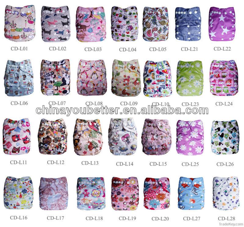 Reusable Cloth Diaper All in One Size Baby Nappies