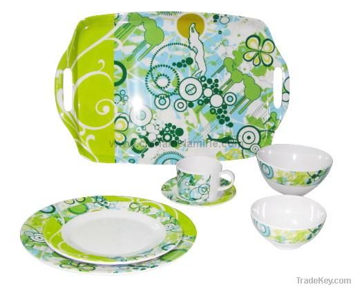 melamine dinnerware set