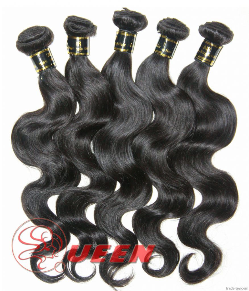 queen hair 100% virgin malaysian hair weaving