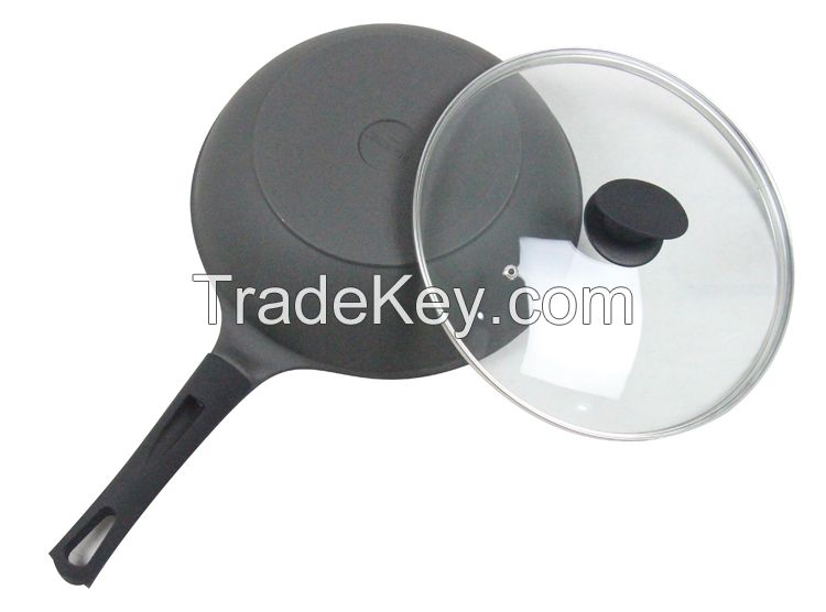 ceramic die casting wok with lid