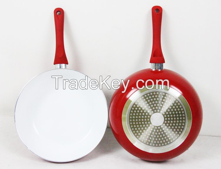 ceramic die casting frypan with lid