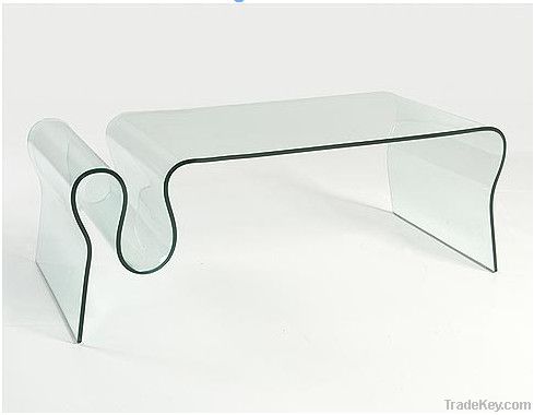 Modern furniture glass coffee table