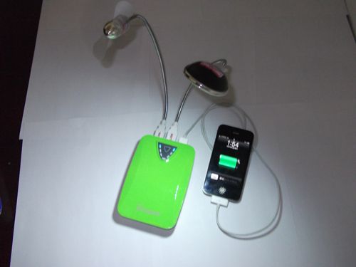 Backup Battery 10000mAh High Capacity Three USB Polymer Mobile Battery Charger