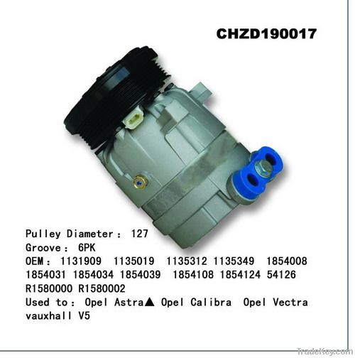 Auto body about air condition compressor