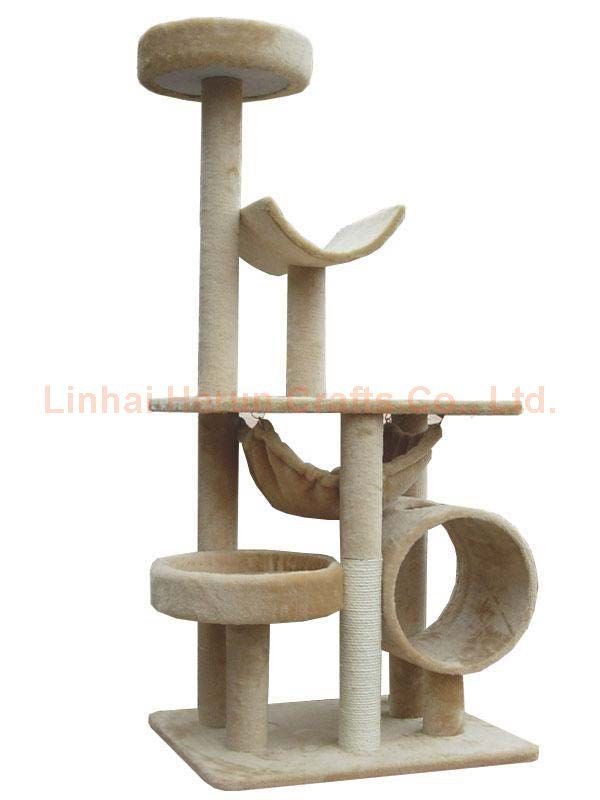 57 Inch New Cat Tree Condo Furniture Scratcher Beige